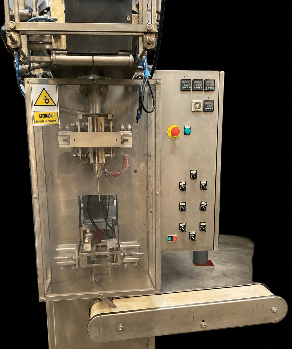 Envasadora vertical de ocasión con cuadro de control